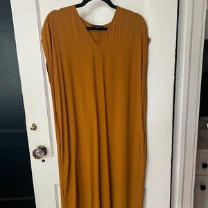 Eileen Fisher Ochre Midi Dress